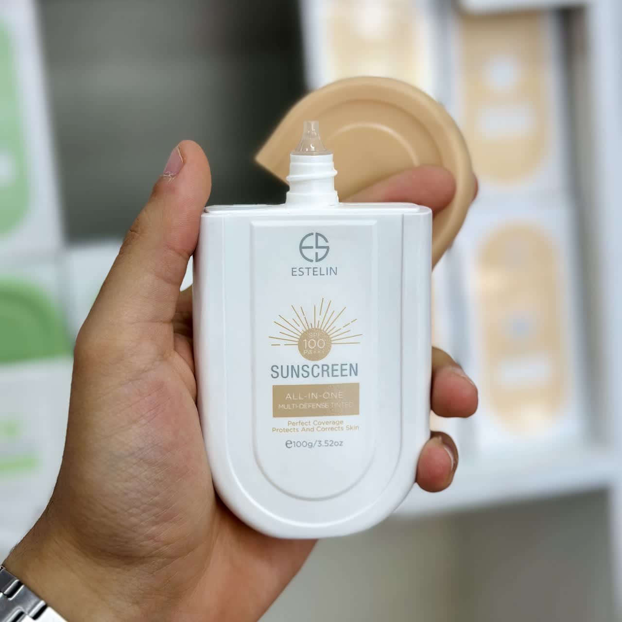 ضدآفتاب رنگی استلین SPF 100